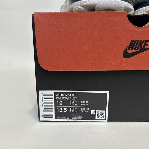 Nike Air DT Max \'96 “Black Varsity Maize White/Deion Sanders” 2024